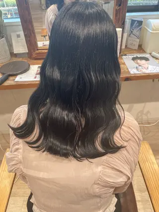 セミロング カラー 似合わせカット ▫️イチカ🌻のヘアスタイル