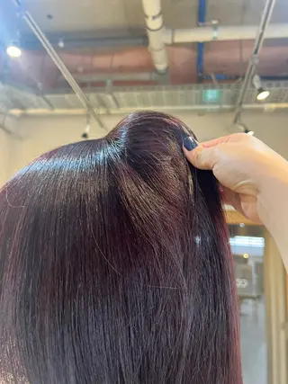 カラー 表参道/kozue/ 艶髪/髪質改善のヘアスタイル