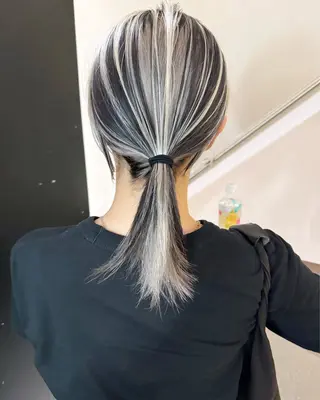 ミディアム カラー ヘアアレンジ 丸山渉/パーマ エフェクトブリーチのヘアスタイル