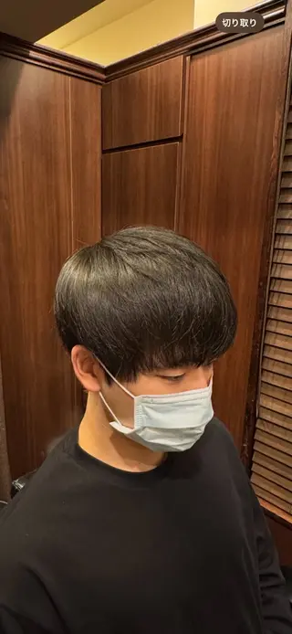 ミディアム メンズ HIRO GINZA barber shop 横浜店所属・ヒロ銀座　無料 フェード　細内のヘアスタイル