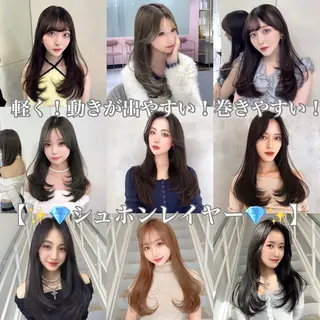 ロング 韓国レイヤー/ボブ 髪質改善/TAKAのヘアスタイル