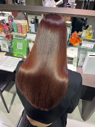 ロング 髪質改善/透明感カラ ー/レイヤー/あやはのヘアスタイル