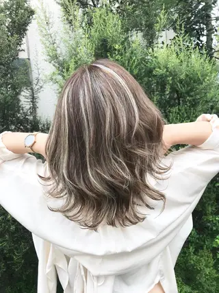 ミディアム カラー 店長担当🌟 矢吹ガブリエル🌟のヘアスタイル