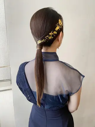 ロング ヘアアレンジ 🌟アレンジが似合う カラー🌟Rumiのヘアスタイル