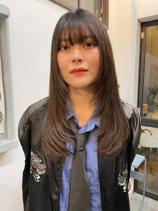 セミロング 金尾 凜のヘアスタイル