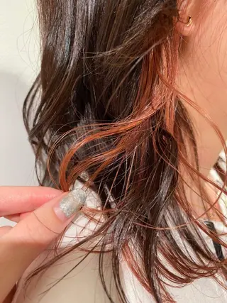 ミディアム カラー やまもと さえのヘアスタイル