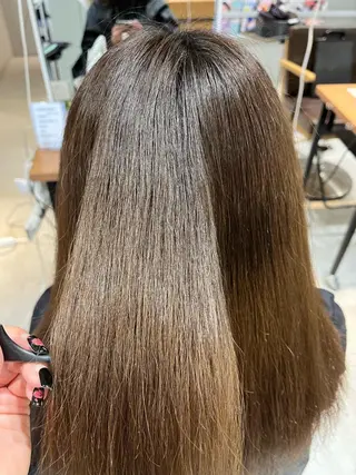 セミロング u n aのヘアスタイル