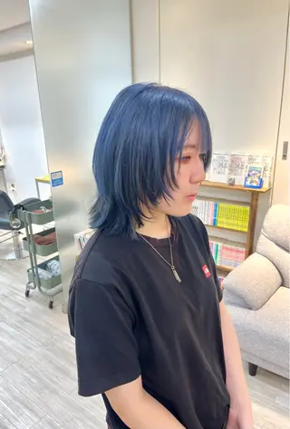 ミディアム カラー Kuku所属・つぼみ/パーマ /レイヤー/ボブのヘアスタイル