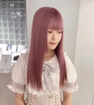 ロング カラー LINDO TOKYO所属・asumi ♡のヘアスタイル