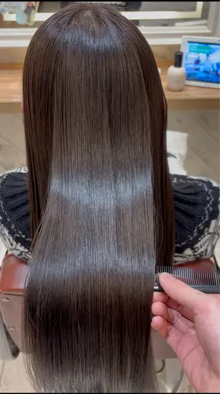 ロング カラー 横浜/ブリーチ/ 縮毛矯正/マサト⭐️のヘアスタイル