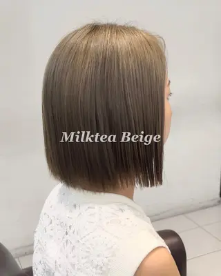 ショート カラー 透明感カラー/ 藤原リックのヘアスタイル