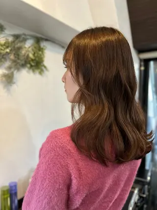 ミディアム カラー hair salon mtm所属・🕊mtm🫧梅田/ 定額制/透明感/艶髪のヘアスタイル