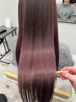 ロング カラー 菅 樹希弥のヘアスタイル