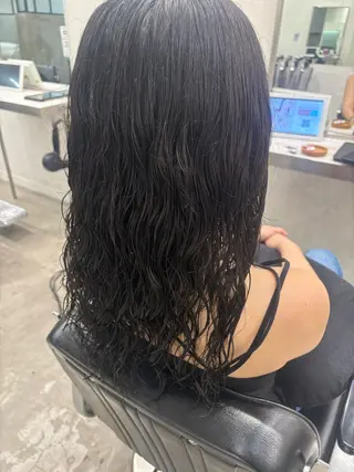 ロング パーマ 韓国ヘア🇰🇷 HINAのヘアスタイル