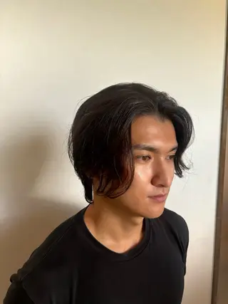 ミディアム メンズ レイヤーカット/艶髪 /パーマaikoのヘアスタイル