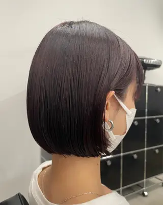 ショート カラー ボブ/透明感カラー EMIRIのヘアスタイル