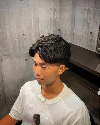 ショート パーマ メンズ SWELL  七隈四つ角店所属・SWELL アトムのヘアスタイル