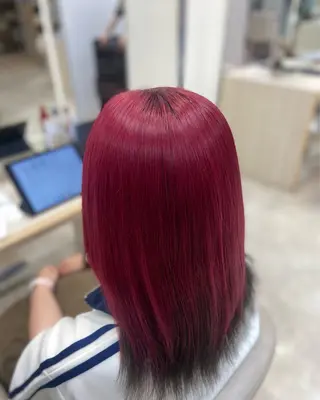 カラー 艶髪/ハイトーン🫧 Aika🤍のヘアスタイル