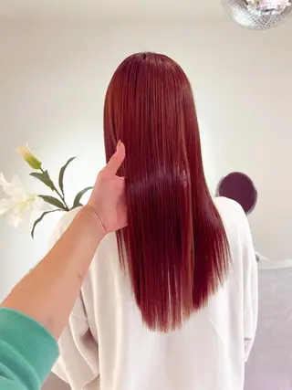 ロング カラー 🎀ダブルカラー/ ピンク×ガーリー🎀のヘアスタイル