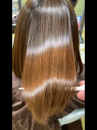 ロング ササ　ユウキ/パーマ 縮毛矯正/髪質改善のヘアスタイル