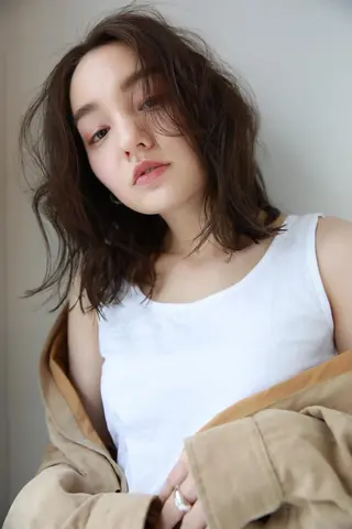 ショート カラー パーマ ヘアアレンジ 山下 直人のヘアスタイル