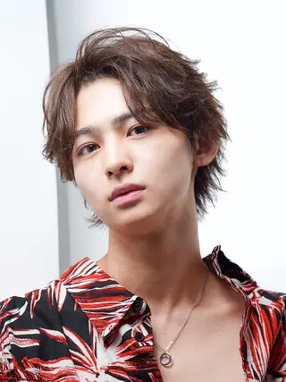 ショート カラー パーマ メンズ キッズ men's salon alpha 新宿所属・三関永遠 / メンズパーマのヘアスタイル