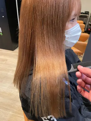 セミロング カラー 髪質改善/ブリーチ 田代 龍我のヘアスタイル