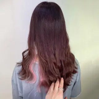 セミロング カラー KEISUKE/ ブリーチ🧡エクステのヘアスタイル