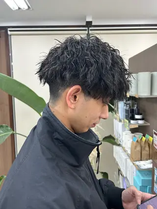 ショート パーマ メンズ メンズパーマの達人 /タカシマ　ダイスケのヘアスタイル