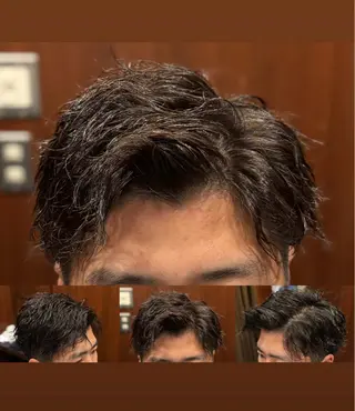 ミディアム パーマ メンズ ヒロ銀座ヘアーサロン六本木店所属・藤沼 唯斗※注意事項必読※のヘアスタイル