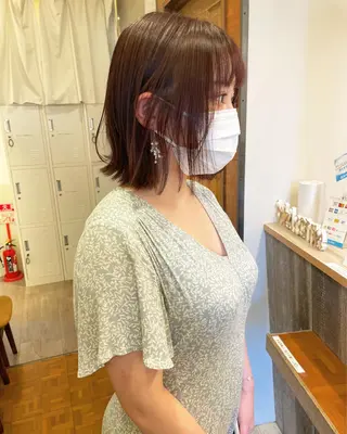 カラー レイヤー/ボブ/ 顔周り/yukinaのヘアスタイル