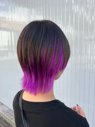 ショート カラー まさき✂︎ブリーチ／ デザインカラーのヘアスタイル