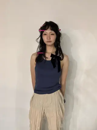 カラー 武石 優愛のヘアスタイル