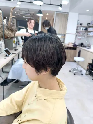 ショート 地毛風縮毛矯正 / ショート🫧ひらやまのヘアスタイル