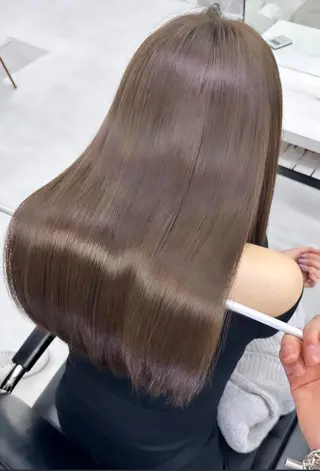 ロング カラー 韓国ヘア♡ 顔まわりカットayaのヘアスタイル