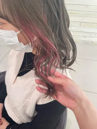 カラー なな/シェービング /カラー/アレンジのヘアスタイル