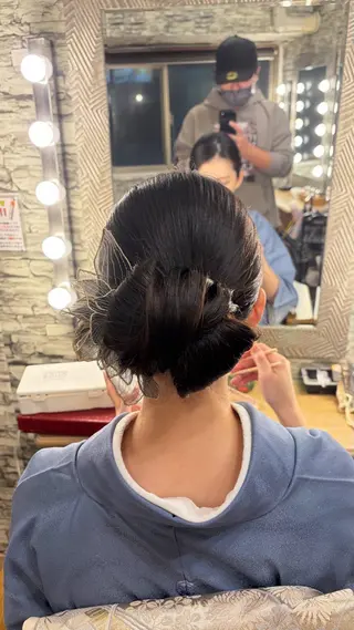 セミロング ヘアアレンジ hair make  Lucciのヘアスタイル