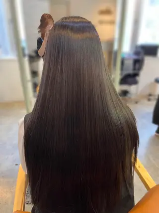 ロング カラー ✨髪質改善/縮毛✨ 亀田彩華のヘアスタイル