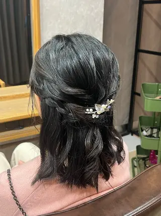 ミディアム ヘアアレンジ men's&ladys J'sGrace【メンズアンドレディース ジェイズグレイス】所属・🌻J'sGrace /JUMA🌻のヘアスタイル