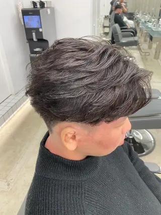 パーマ メンズ パーマ特化/フェザー パーマシャドウ/真生のヘアスタイル