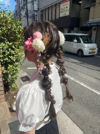 ロング ヘアセット/艶カラー ♡Ayaka♡のヘアスタイル