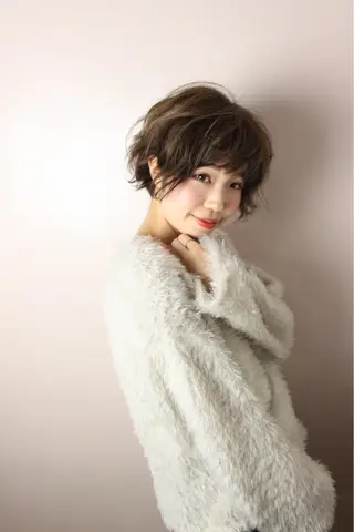 ショート カラー パーマ ✨U-topia渡邉 大樹【公認資格有】✨のヘアスタイル