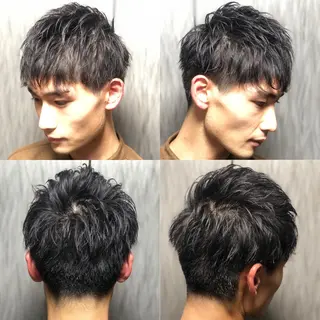 ミディアム ヘアアレンジ メンズ 萩原 勇樹のヘアスタイル