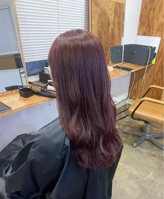 ロング カラー ブリーチカラーと、髪 質改善。HARUKAのヘアスタイル