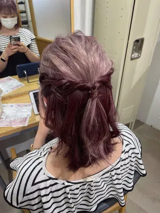 ミディアム カラー Agu hair dio 熊本上通所属・西田 美桜のヘアスタイル