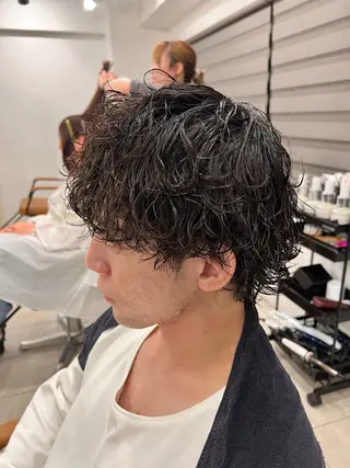 パーマ メンズ メンズカットグラデー ションカラー/ケイゴのヘアスタイル