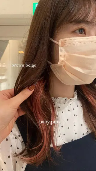 ミディアム カラー 透ける艶カラー💎 ミオのヘアスタイル