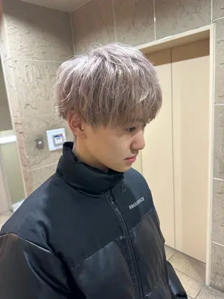 ショート カラー メンズ 溜 一太のヘアスタイル