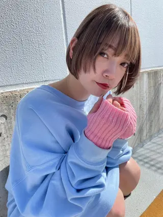 ショート ダブルカラー/韓国 ヘア/さわのあかねのヘアスタイル