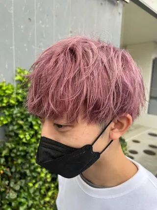 メンズ MIRACミラク所属・☀️ハイトーンボブ ☀️石川 海斗のヘアスタイル